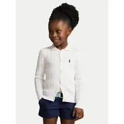 Polo Ralph Lauren Pletena jopica 312543047064 Bela Regular Fit