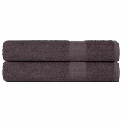 Vidaxl Savna brisače FROGN 2 kosa antracit 80x200 cm 360 g/m2