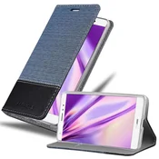 Cadorabo CADORABO Ohišje, združljiv s Huawei v temno modri črni barvi - zaščitni pokrov z magnetnim zapiranjem, stoječo funkcijo in režo za kartico, (20565773)