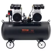 VEVOR Zračni kompresor 20 gal brez olja 90x43x73 cm prenosni