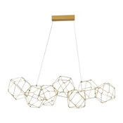 Aluminijasta LED viseča svetilka v zlati barvi Nebula – Nova Luce