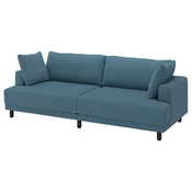 UPPAKRA Modularna sofa trosed, Axvall tamnosiva-plava