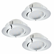 Eglo 95852 - KOMPLET 3x LED ugradno stropno svetlo PINEDA LED/4,9W/230V