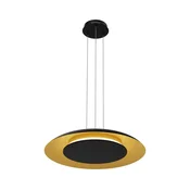 LED luster na sajli PIATTINO LED/30W/230V 2700/3200/4000K precnik 40 cm crna/zlatna