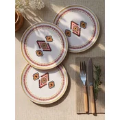 Hermia Set servisnih tanjira, 6 komada, Beli