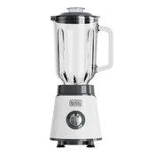 Mixér Black+Decker, BXJB1002E, stolní, čepele z nerezové oceli, 2 rychlosti, pulzní funkce, 1,5 l skleněný džbán, 1000 W