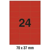 ETIKETE ILK 70X37MM PK100L ZWECKFORM 3448 CRVENE