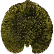 Servirni krožnik Costa Nova Alchemille Leaf Riviera 17,6 cm, temno zelen