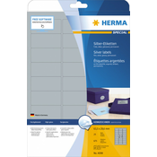 Herma etikete 63X29,7 A4/27 1/25 srebrna ( 02H4098 )
