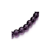 Staklena perla lopta 12 mm ljubicasta pakovanje 10 kom