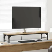 vidaXL Stojalo za monitor Umetni hrast 85 x 23 x 15,5 cm