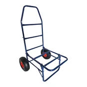 Northix Zložljiv transportni voziček, nosilnost 80 kg, jeklo, pnevmatike