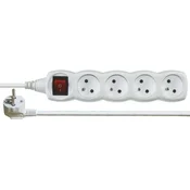 Emos Podaljšek P1412 2m/4 sockets/with switch/white/PVC/1 mm2