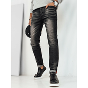 Mens Black Denim Dstreet Pants