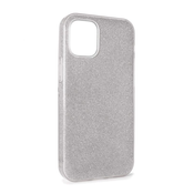 Ovitek bleščice Crystal Dust za Apple iPhone 12 Mini, Fashion case, srebrna