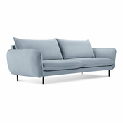 Sofa svijetloplavi baršun 230 cm Vienna - Cosmopolitan Design