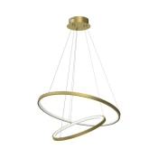 LED luster na sajli HOOP LED/51W/230V precnik 60 cm 4000K zlatni