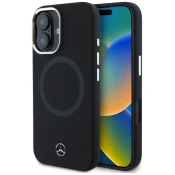 Ovitek Mercedes MEHMP16S23SUTTK iPhone 16 6.1  black hardcase Silicone Tonal Logo MagSafe (MEHMP16S23SUTTK)
