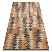 eoshop Moderna preproga MUNDO D5781 trikotniki 3D zunanja oranžna/bež ( - Velikost: 160x220 cm)