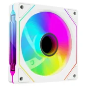 Rampage Cooler 12cm - 7C-120B (max 21,2 dBA, 65,41 m3/h, za hladenje kucišta, A-RGB LED, bijela)