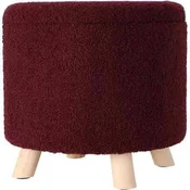 EXCELLENT Stolček s prostorom za shranjevanje KO-AAK400230 Plush 40 x 37 cm red