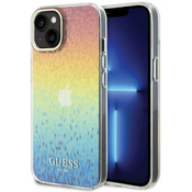 Guess GUHCP15SHDECMI iPhone 15 6.1 rainbow hardcase IML Faceted Mirror Disco Iridescent (GUHCP15SHDECMI)