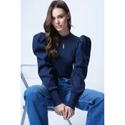 Trend Alacati Stili Ženska bluza dugih rukava Alc-X13069, Tamnoplava