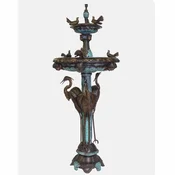 Casa Padrino Luxury Baroque Bronze Fountain Bronze/Turquoise A� 85 x H. 200 cm
