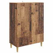 Vidaxl Strani šal s predalom Star les 66 x 34,5 x 95 cm Inženirski les