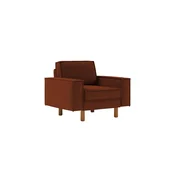 ATELIER DEL SOFA 1-Seat Sofa Sparrow 1 Tile Red Walnut