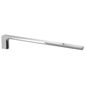 PIRENEI fiksno držalo za brisače, 410 mm, krom - Chrome - 26x66x410 mm - Gedy - PIRENEI - 120 - Zlitina - 410 - Nosilec brisač: enoročni - Kvadratni - 26 - 66 - 410 - 14