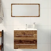 Ormaric za umivaonik u kupaonici, staro drvo, 60x38,5x48 cm, inženjerski drvo
