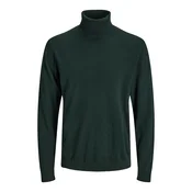JACK & JONES Pulover JJEBasic temno zelena