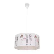 Deciji luster GIRLS VIBES 1xE27/60W/230V, precnik 40 cm, za devojcice