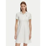 Lacoste Vsakodnevna obleka EF5288 Bela Regular Fit