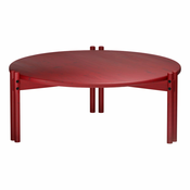 Rdeča okrogla mizica iz masivnega bora o 80 cm Sticks – Karup Design