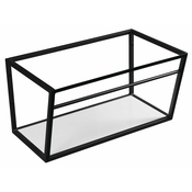 Konstrukcija za umivalnik, 750 mm, mat črna z belo polico iz MDF - Mat črna - 24 - 45.80 - Jeklo - Sapho - SKA Industrial - 74.60 - 750 mm