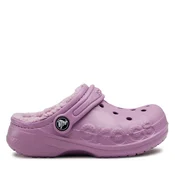 Natikači Crocs Baya Lined Clog K 207500-5Q5 Vijolična