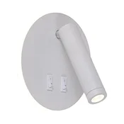 Zuma Line W4107-WH-LED zidni spot CIRCA LED/5,5W/230V + LED/2,5W bela