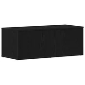 Vidaxl TV omarica Črna Orehovina 80x34x30 cm Konstruiran les