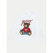 Guess Bluza L5RI32 K8HM4 Bela Regular Fit
