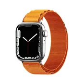 HURTEL Pas z jekleno sponko Alpine za Apple Watch 38/40/41 mm, oranžen