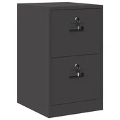 Vidaxl Kabinet za datoteke Črna 44 x 50 x 74,5 cm Hladno valjana jeklo