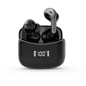 INF BX15 TWS Brezžične In-Ear Slušalke z ANC, Dolby Atmos in LED zaslonom Black, (5000323499)