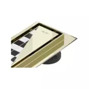 Mexen Flat M13 linearna odtok 2v1 130 cm, zlata - 1510130