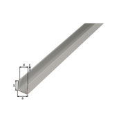 U-PROFIL ROBNI ALU 15x10x1,5mm 1m SREBRNO ELOKSIRAN | Topdom
