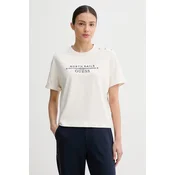 Guess Majica GUESS x NORTH SAILS W6GI03 K2657 Écru Relaxed Fit