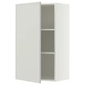 METOD Zidni element s policama, bijela/Aspudden svijetlo siva, 60x100 cm