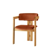 Hanah Home Trpezarijska stolica 58x76x49cm Hrast-Bronzana