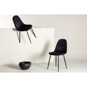 Venture Design Komplet 2 jedilnih stolov Polar 53x88x46 cm črna